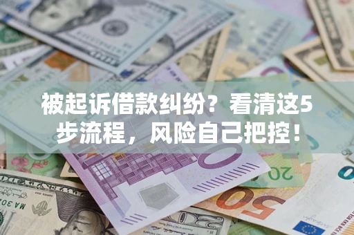 济南被起诉借款纠纷？看清这5步流程，风险自己把控！
