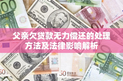 济南父亲欠贷款无力偿还的处理方法及法律影响解析